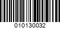 Barcode for 010130032