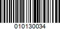 Barcode for 010130034