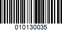 Barcode for 010130035