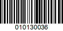 Barcode for 010130036