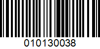 Barcode for 010130038