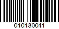 Barcode for 010130041