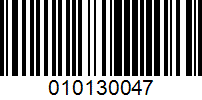 Barcode for 010130047