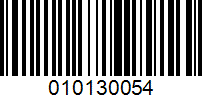 Barcode for 010130054