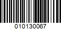 Barcode for 010130067