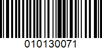 Barcode for 010130071