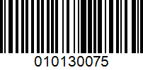 Barcode for 010130075