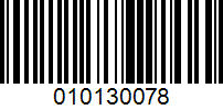 Barcode for 010130078