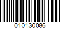 Barcode for 010130086