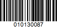 Barcode for 010130087