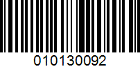 Barcode for 010130092