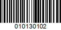 Barcode for 010130102