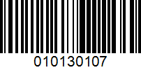 Barcode for 010130107