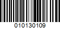 Barcode for 010130109