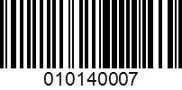 Barcode for 010140007