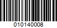 Barcode for 010140008