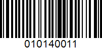 Barcode for 010140011