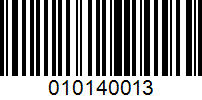 Barcode for 010140013