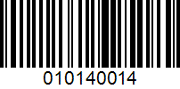 Barcode for 010140014