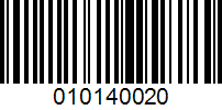 Barcode for 010140020