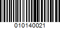 Barcode for 010140021