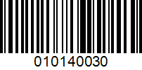 Barcode for 010140030