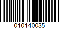 Barcode for 010140035