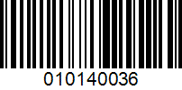 Barcode for 010140036