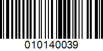 Barcode for 010140039