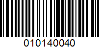 Barcode for 010140040