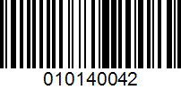 Barcode for 010140042