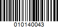 Barcode for 010140043