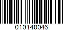 Barcode for 010140046