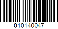 Barcode for 010140047