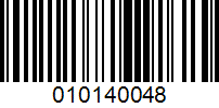 Barcode for 010140048