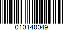 Barcode for 010140049