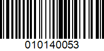 Barcode for 010140053