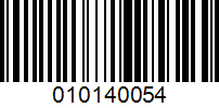 Barcode for 010140054