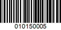 Barcode for 010150005