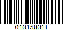 Barcode for 010150011