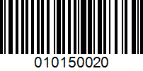 Barcode for 010150020