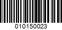 Barcode for 010150023