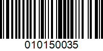 Barcode for 010150035