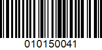 Barcode for 010150041