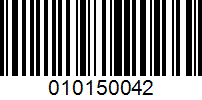 Barcode for 010150042