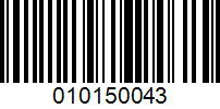 Barcode for 010150043