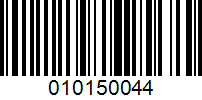 Barcode for 010150044