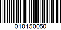 Barcode for 010150050
