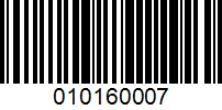 Barcode for 010160007