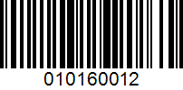 Barcode for 010160012